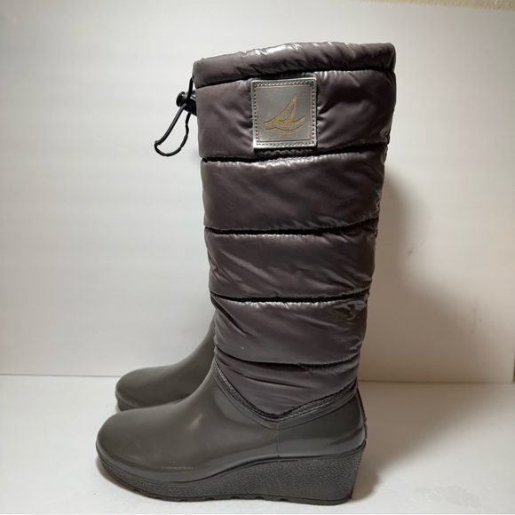 Sperry Wedge Puffer Waterproof
Rubber Boots Women's Gray Winter Boots Size 9 - Picture 4 of 15